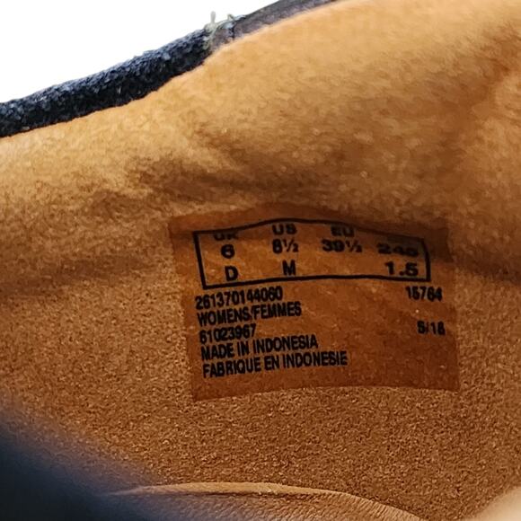 Clarks Sneaker sz 8.5M Women Un Adorn Lo Suede Navy Blue Hook Loop Strap Comfort - Picture 11 of 11